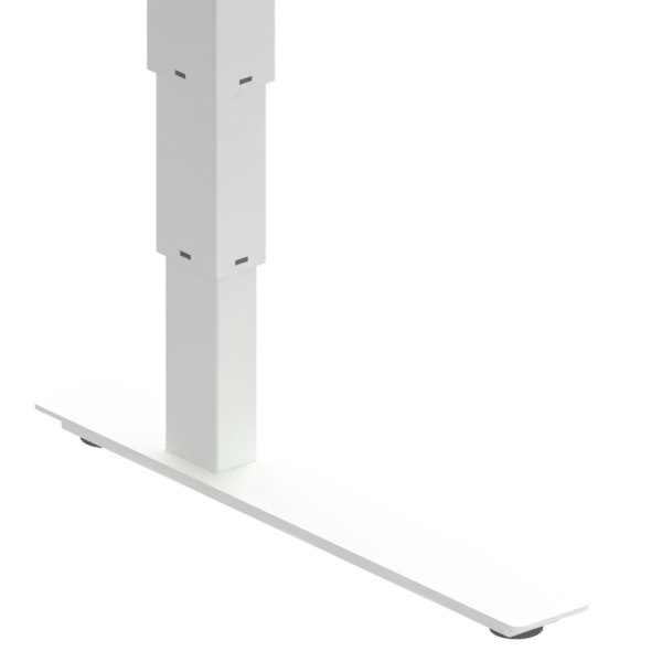 Biała stopa biurka podnoszonego elektrycznie 501-37 o szerokości 92 cm