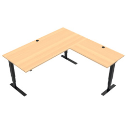 Model: 501-37, Regulowane biurko narożne o szerokości 172 x 174 cm
