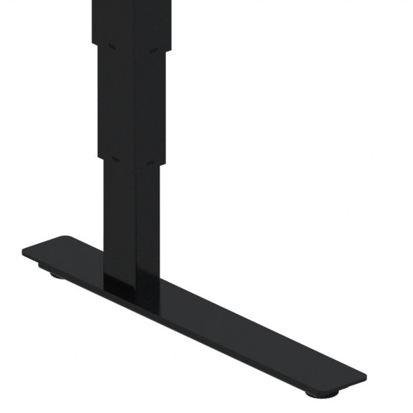 Czarna noga biurka regulowanego 501-37 o szerokości 172 x 174 cm