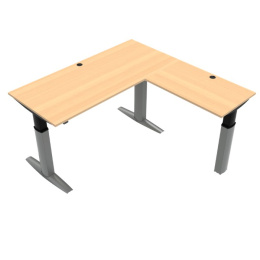 Narożne biurko regulowane elektrycznie 501-23, 160x160 cm