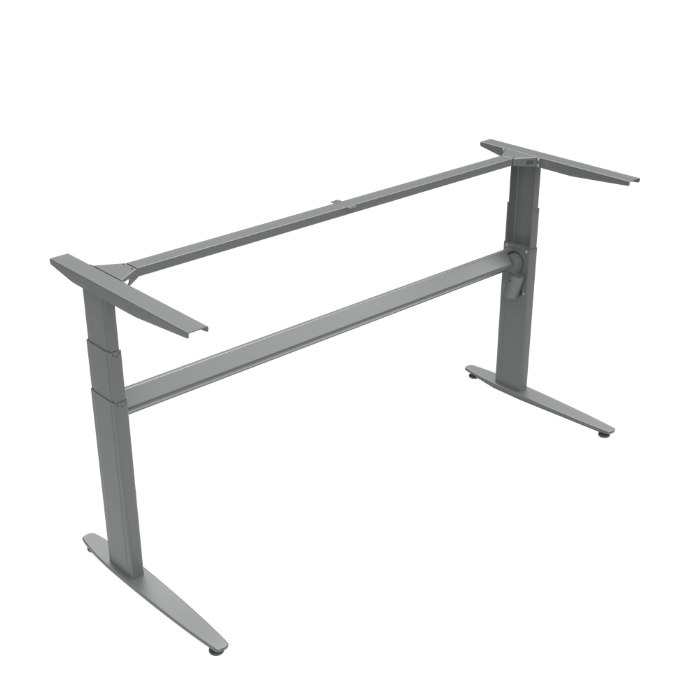 Stelaż biurka elektrycznego srebrnego 501-25 z szerokością między nogami 172 cm