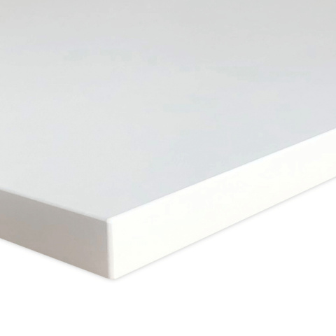 Blat biurkowy w kolorze białym o rozmiarze 120x60 cm