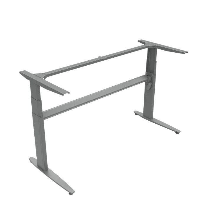 Srebrny stelaż do biurka 501-25 o szerokości 152 cm Srebrny stelaż do biurka 501-25 o szerokości 152 cm