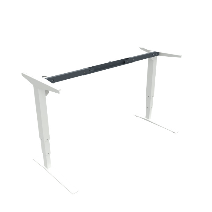 Biały stelaż biurka regulowany elektrycznie 501-43 z możliwością zmiany szerokości między nogami