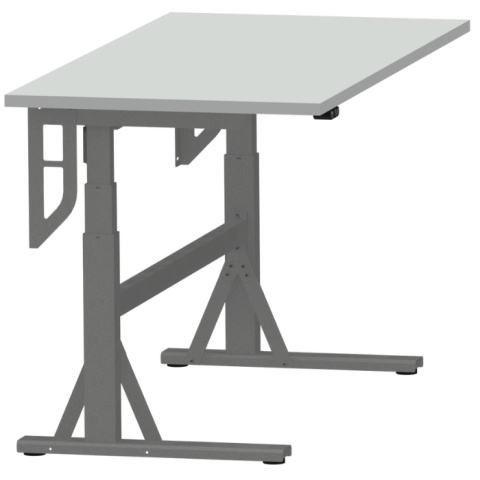 Stół ślusarski z regulacją wysokości Bench 350 z białym blatem Stół ślusarski z regulacją wysokości Bench 350 z białym blatem