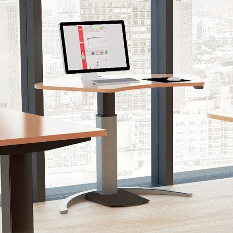 Biurko elektryczne na jednej nodze 501-19, 120x60 cm Biurko elektryczne na jednej nodze 501-19, 120x60 cm