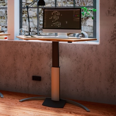 Biurko elektryczne na jednej nodze 501-19, 120x60 cm Biurko elektryczne na jednej nodze 501-19, 120x60 cm