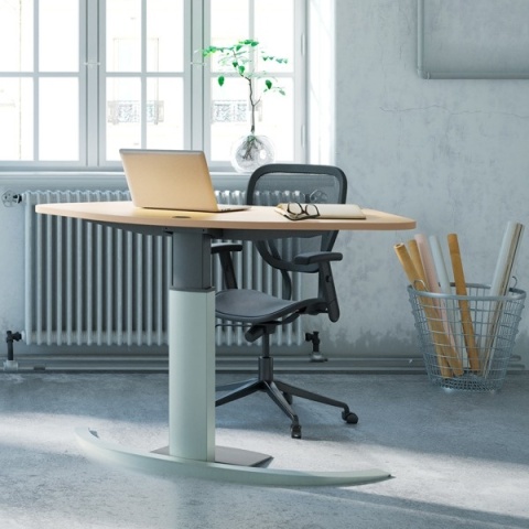 Biurko elektryczne na jednej nodze 501-19, 120x60 cm Biurko elektryczne na jednej nodze 501-19, 120x60 cm