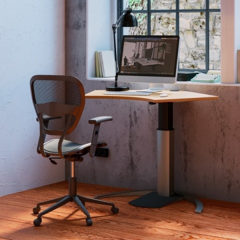 Biurko elektryczne na jednej nodze 501-19, 120x60 cm Biurko elektryczne na jednej nodze 501-19, 120x60 cm
