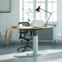 Biurko elektryczne na jednej nodze 501-19, 120x60 cm