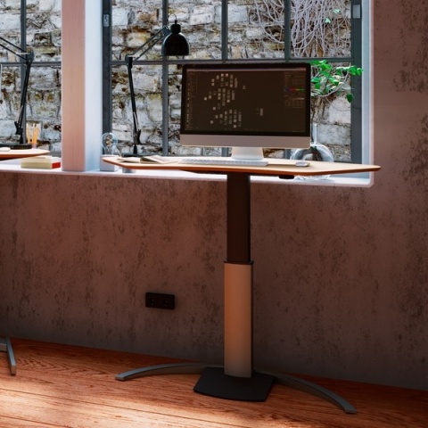 Biurko elektryczne na jednej nodze 501-19, 120x60 cm Biurko elektryczne na jednej nodze 501-19, 120x60 cm