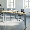 Biurko rogowe regulowane 501-37, 160x160 cm