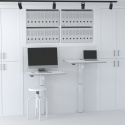 Biurko ścienne regulowane elektrycznie 501-9, 80x60 cm