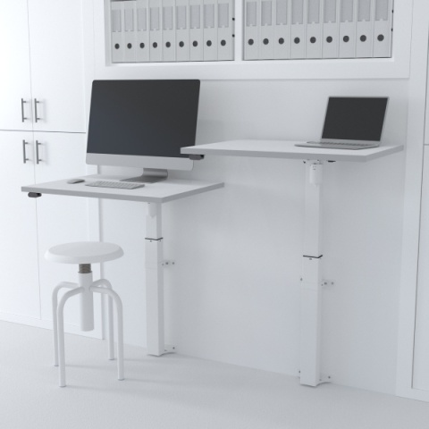 Biurko ścienne regulowane elektrycznie 501-9, 80x60 cm Biurko ścienne regulowane elektrycznie 501-9, 80x60 cm