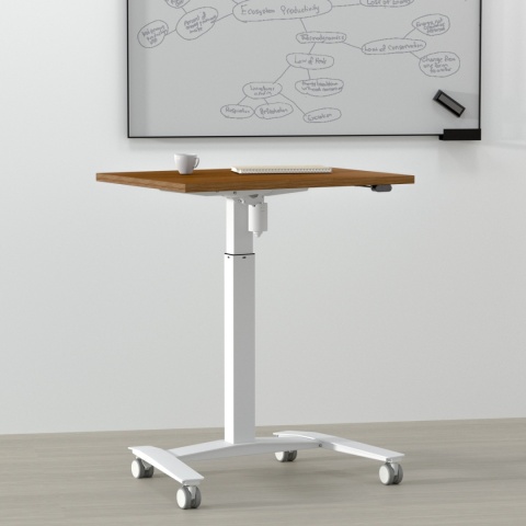 Biurko z elektryczną regulacją na kółkach, 100x80 cm Biurko z elektryczną regulacją na kółkach, 100x80 cm