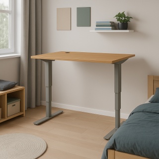 Biurko z regulacją wysokości dla dzieci GrowDesk, 100x60 cm