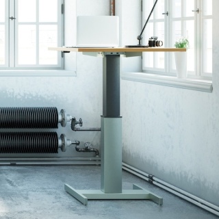 Małe biurko z regulacją wysokości UniFlex H, 80x60 cm