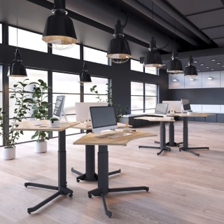 Stelaż biurka z regulacją wysokości UniFlex V, 92x55 cm