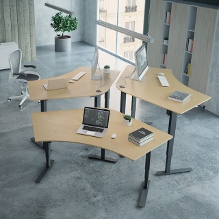 Stelaż do biurka regulowanego w kształcie litery T GrowDesk