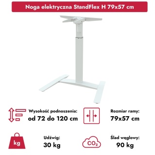 Noga elektryczna do biurka StandFlex H, 79x57 cm