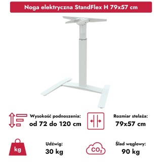 Noga elektryczna do biurka StandFlex H, 79x57 cm