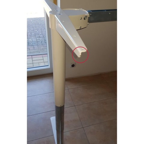 Stelaż biurka z regulacją wysokości RoundEdge, 116-176x66 cm - model powystawowy