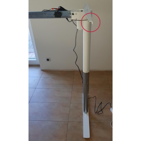 Stelaż biurka z regulacją wysokości RoundEdge, 116-176x66 cm - model powystawowy