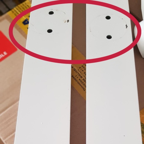 Stelaż biurka z regulacją wysokości RoundEdge, 116-176x66 cm - model powystawowy