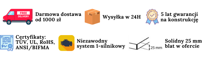 Unikalne cechy oferty sklepu z biurkami z regulacją wysokości Meble-Ruchome.pl