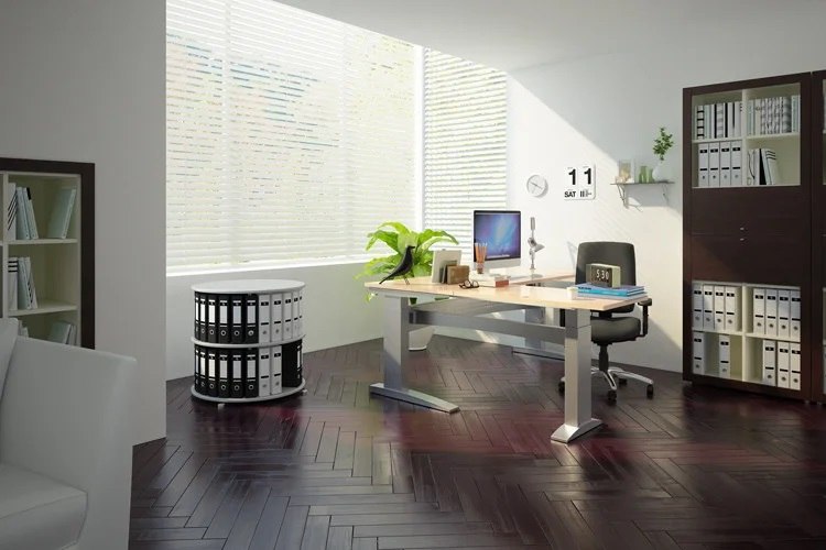 Biuro w domu z biurkiem narożnym 501-49