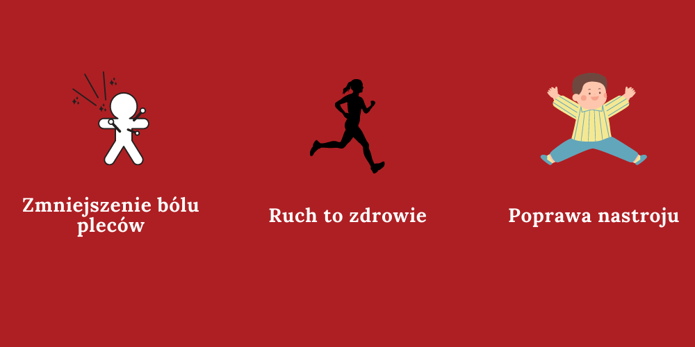 Warto korzystać z biurek z regulacją wysokości, ponieważ: zmniejszają ból pleców, ruch to zdrowie, poprawiają nastrój